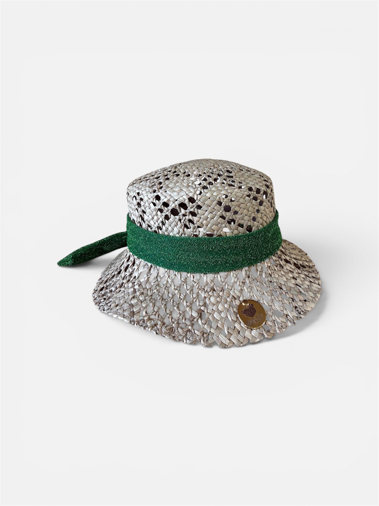 Fuchsia raffia hat