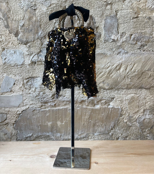 Coffa siciliana mini pallettes nero/oro lucido