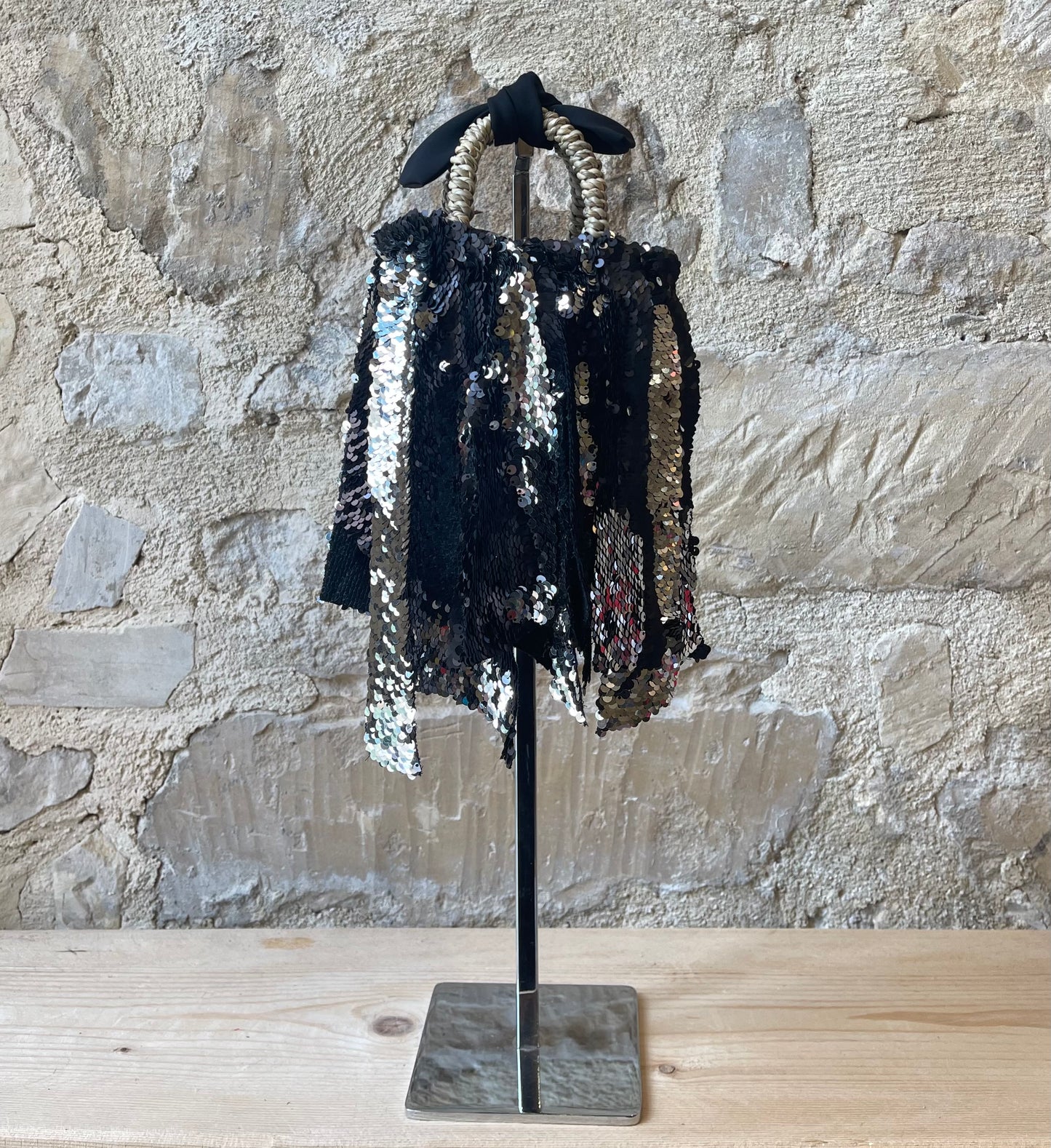 Coffa siciliana mini Pallettes nero/argento
