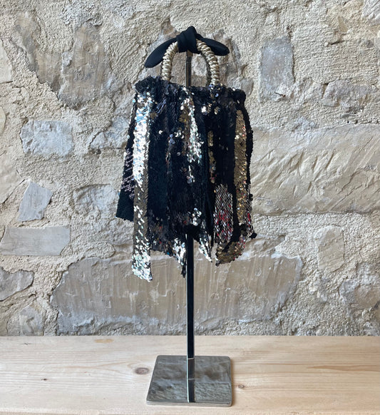 Coffa siciliana mini Pallettes nero/argento